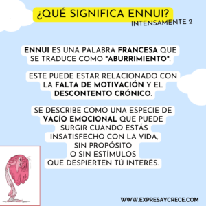 qué significa Ennui