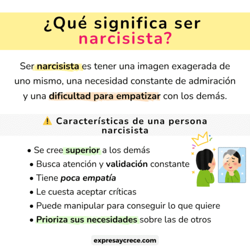 qué significa ser narcisista caracteristicas