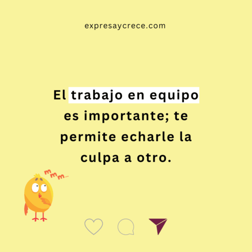 frases trabajo en equipo chistosas